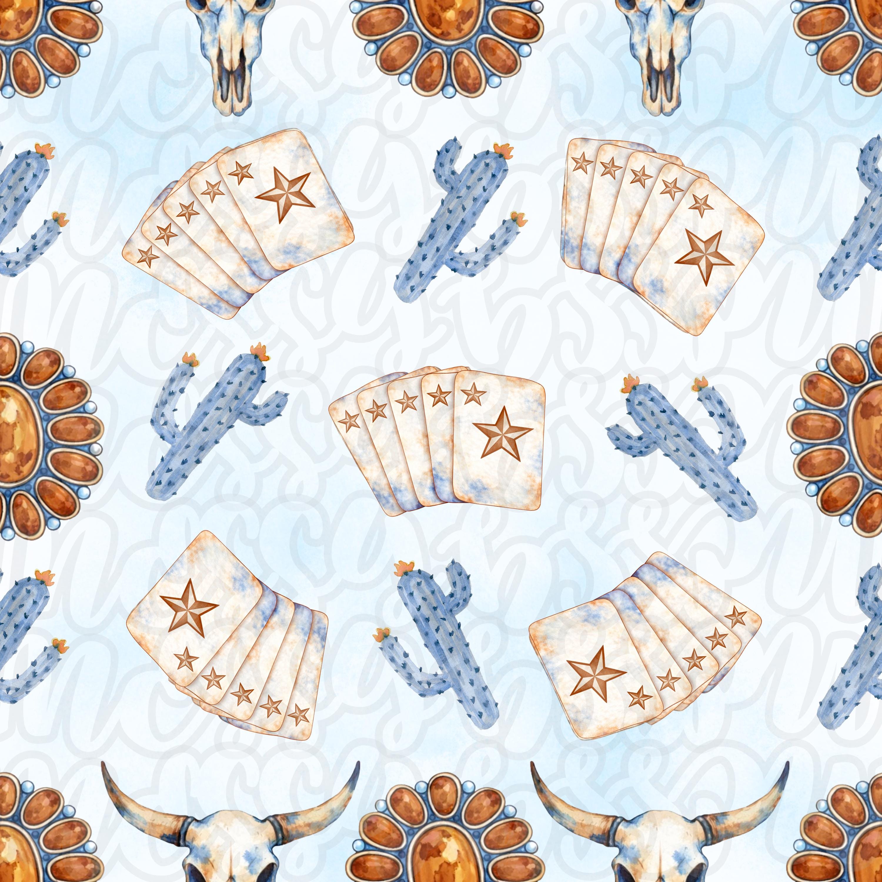 Denim & Leather Seamless PNG - Digital Download