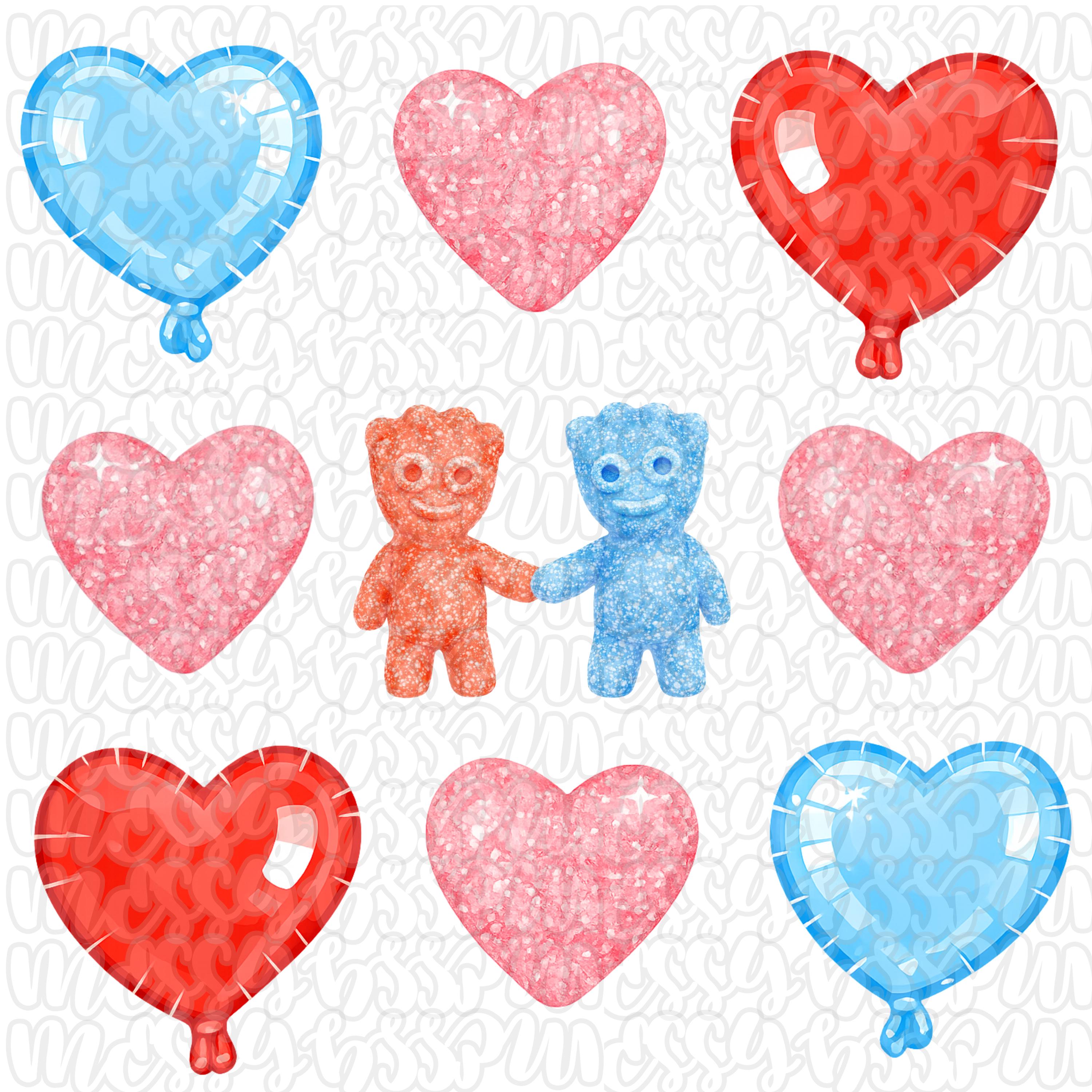 Sour Sweetie Seamless PNG - Digital Download