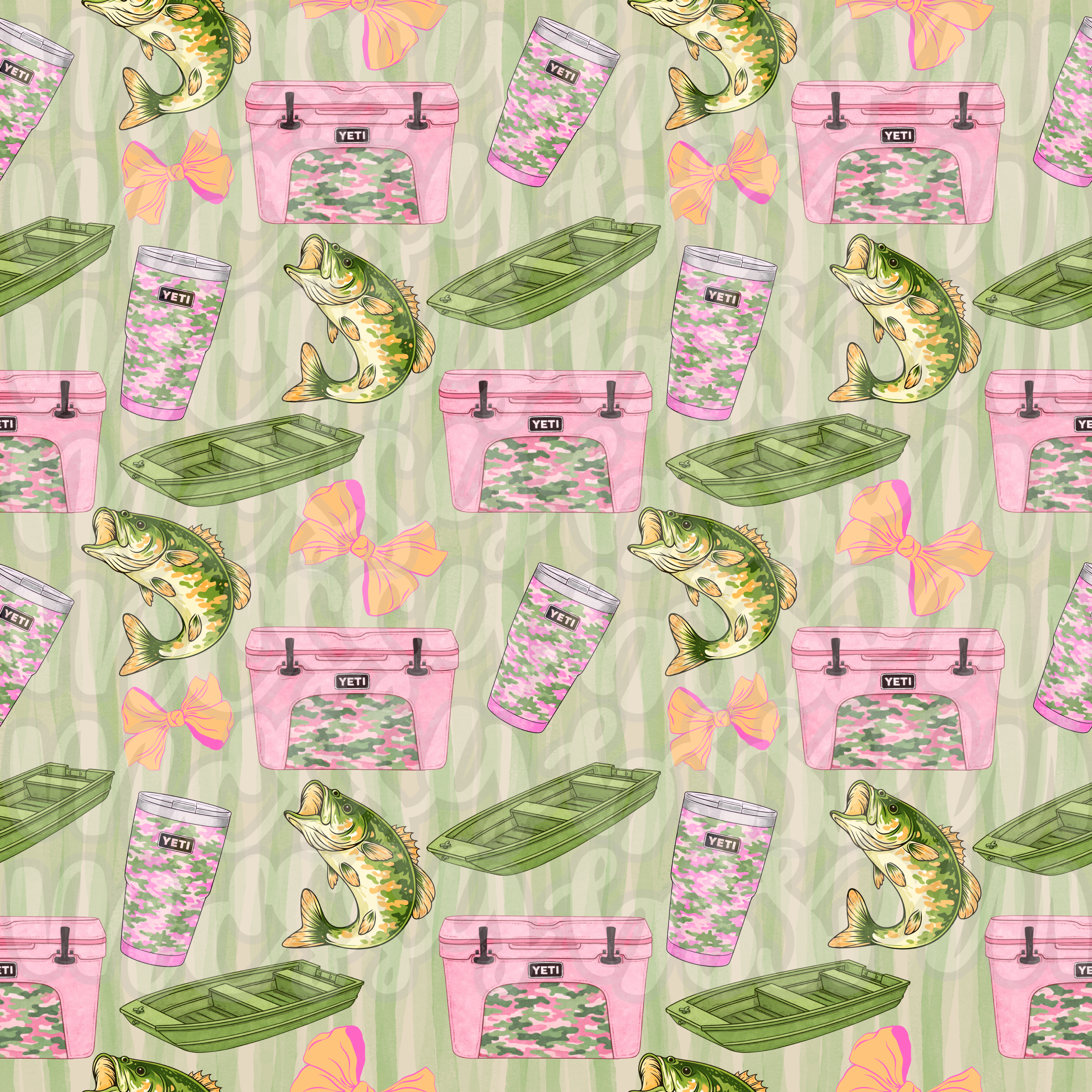 Lake Days Seamless PNG - DIGITAL DOWNLOAD
