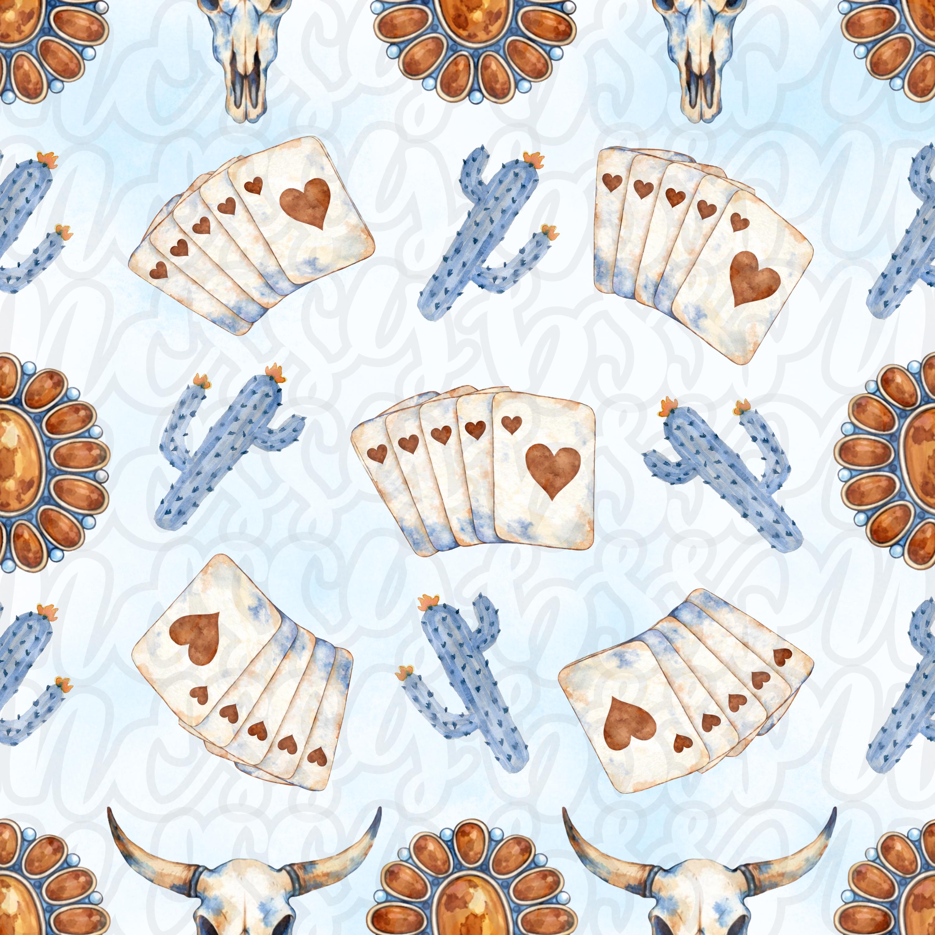 Denim & Leather Seamless PNG - Digital Download